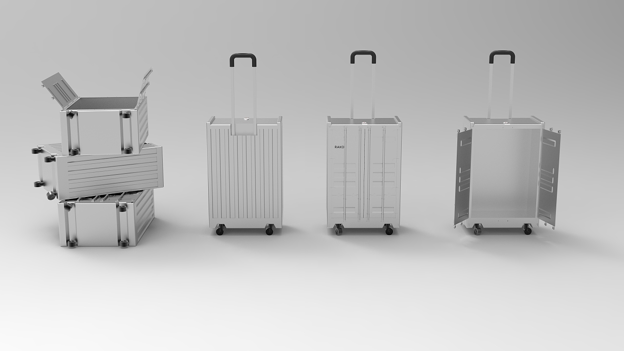 RAKO集装箱行李箱产品外观设计